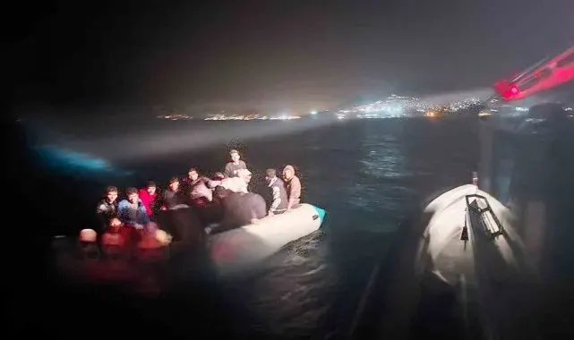 Bodrum'daki 5 ayrı operasyonda 87 düzensiz göçmen kurtarıldı