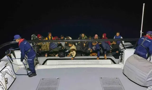 Datça'da 31 düzensiz göçmen kurtarıldı