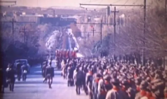 Atatürk'ün naaşının Anıtkabir'e naklinin renkli görüntüleri ortaya çıktı