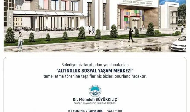 Başkan Büyükkılıç'tan Altınoluk'a sosyal yaşam merkezi müjdesi