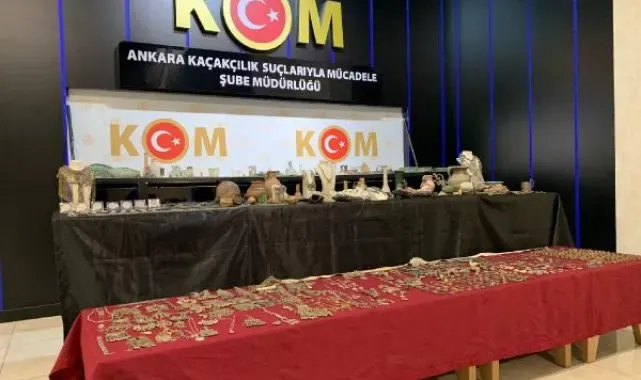 Ankara'da tarihi eser operasyonu; binlerce sikke ele geçirildi