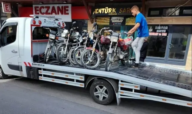 Karapınar'da motosiklet denetimi