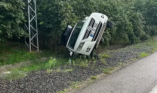 Ordu'da SUV araç devrildi, sürücü yara almadan kurtuldu