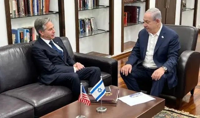 Blinken ve Netanyahu'dan İsrail'de özel görüşme