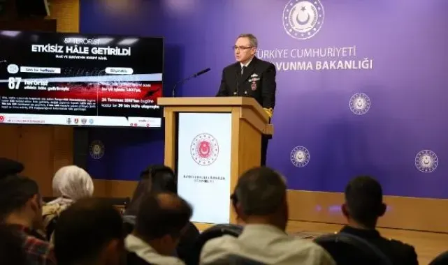 MSB: Son bir haftada 87 terörist etkisiz hale getirildi