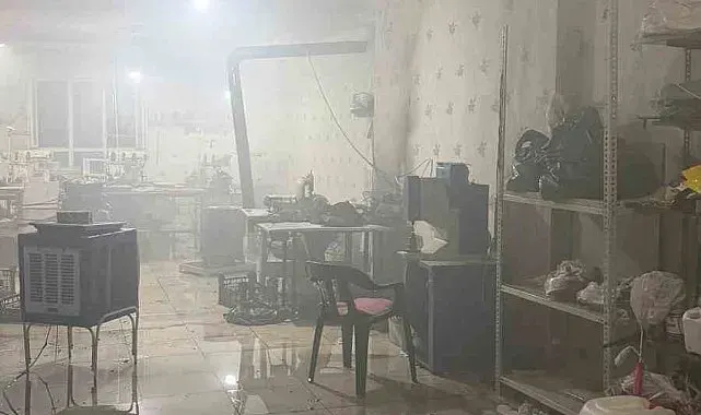 Batman'da tekstil atölyesinde çıkan yangın söndürüldü