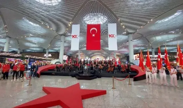 İstanbul Havalimanı'nda 100'üncü yıl coşkusu