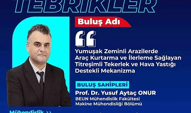 BEUN'lu akademisyen ve öğrencilerin buluşuna patent