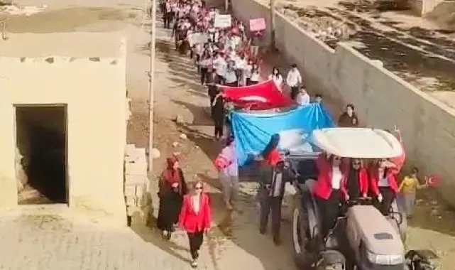 Gaziantep'in kırsal mahallelerinde 29 Ekim ve 100. yıl coşkusu