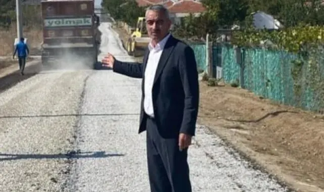 Evren'de 16 kilometrelik çift kat asfalt çalışması tamamlandı