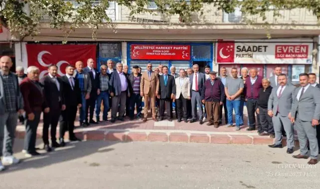 MHP İl Başkanı Alparslan Doğan'dan Evren ziyareti