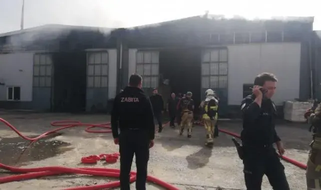 Ankara'da atık ayrıştırma merkezinde yangın