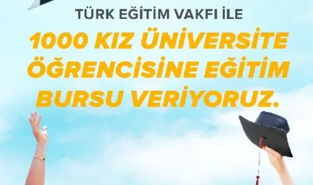 Cumhuriyetin 100'üncü yılında Pegasus'tan 1000 kız öğrenciye burs