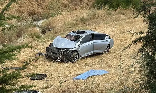 Kontrolden çıkan otomobil takla attı: 1 ölü