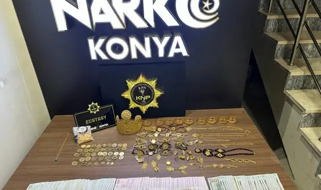 Konya'da uyuşturucu tacirlerine baskın: 6 gözaltı