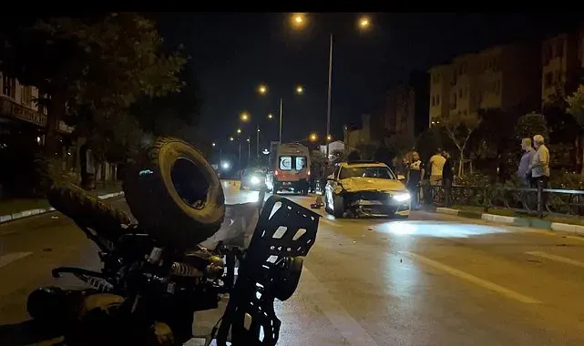 Bursa'da kaza dehşeti saniye saniye kamerada...ATV ile yolun karşısına geçerken canından oldu