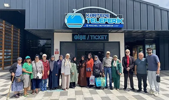 65 yaş üstü bireyler teleferikle Kuzuyayla'yı keşfetti