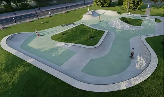 İnegöllü gençlere yeni kaykay park
