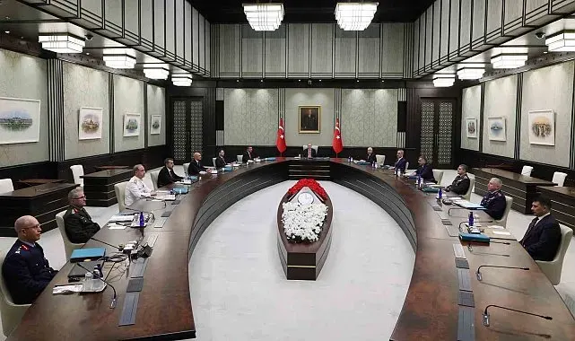 Cumhurbaşkanı Erdoğan başkanlığında gerçekleştirilen Yüksek Askeri Şura toplantısı sona erdi.