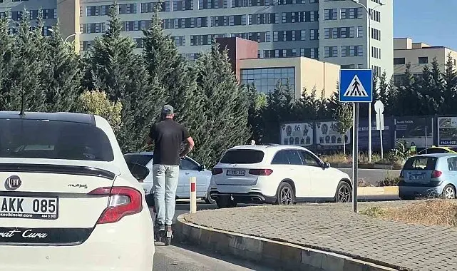 Hem kendi hem trafiğin can güvenliğini hiçe saydı