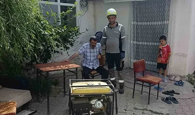Aras EDAŞ'tan planlı bakım sürecinde hastaya mobil jeneratör desteği