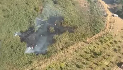 Denizli Pamukkale'de Zirai Alanda Çıkan Yangın Ormana Sıçramadan Söndürüldü