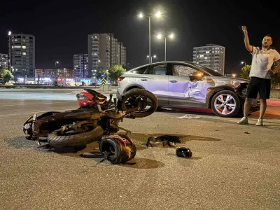 Kayseri’de Otomobil ile Motosiklet Çarpıştı: 1 Yaralı