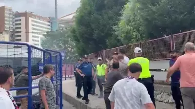 Zonguldakspor - Karabük İdmanyurdu Maçı Öncesi Taraftarlar Arasında Arbede