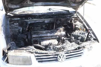 Karaman'da Dehşet Anları: Seyir Halindeki Otomobil Alev Aldı