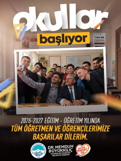 Kayseri Büyükşehir Belediye Başkanı Büyükkılıç'tan Yeni Eğitim Yılı Mesajı: Öğrencilerin Yanındayız