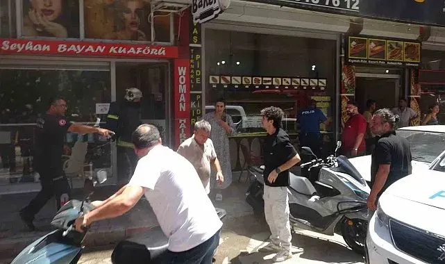 Babanın yaptığı kaynaktan çıkan kıvılcımlar, oğlunun işlettiği bayan kuaföründe yangın çıkardı