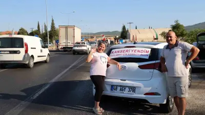 Muğla'da Kanseri Yenen Kadından Farklı Kutlama: Kornaya Basın