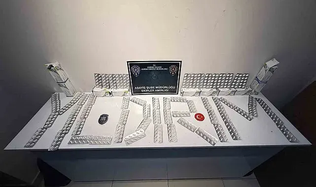 Edirne'de şüphe üzerine durdurulan araçta 600 uyuşturucu hap ele geçirildi