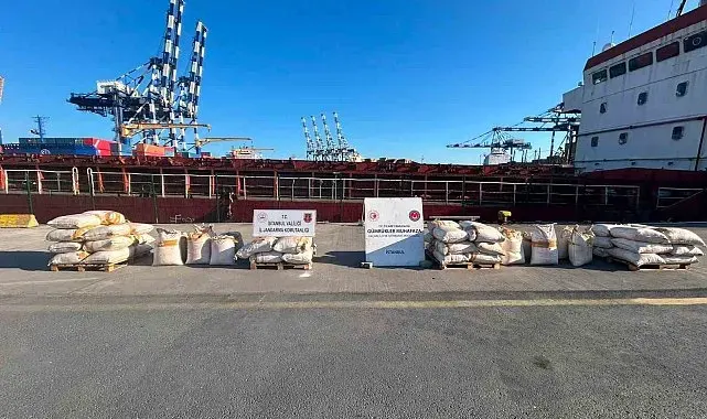 Ambarlı Limanı'nda 3 ton uyuşturucu ele geçirildi