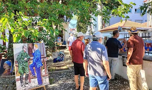 Köyceğiz'de mozaik sergisi açtı