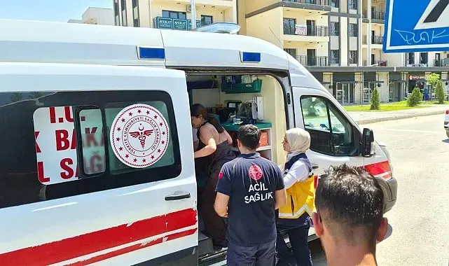 Devrilen motosikletteki 2 kişi yaralandı
