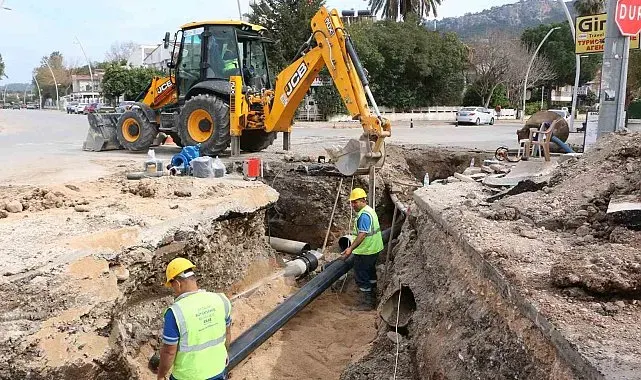 Kemer'in içmesuyu ve kanalizasyon altyapısı yenileniyor