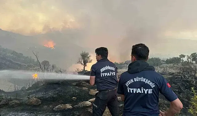 Aydın Büyükşehir itfaiyesi 1 haftada 446 yangına müdahale etti