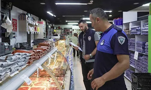 Melikgazi Zabıta'dan marketlerde sıkı denetim