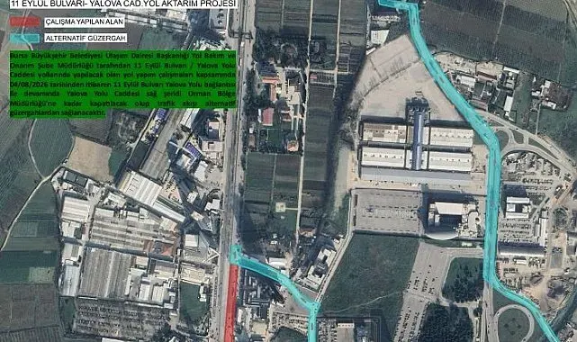 Bursa'da trafik düzenlemesi