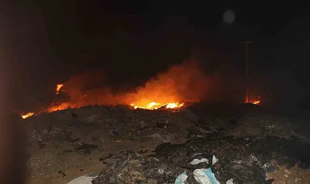Antalya'da otluk alanda çıkan yangın sera ve mezarlığa sıçradı