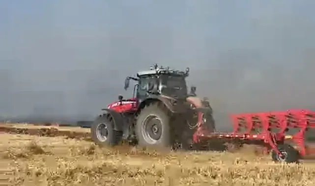 Eskişehir'de tarım arazisinde yangın paniği