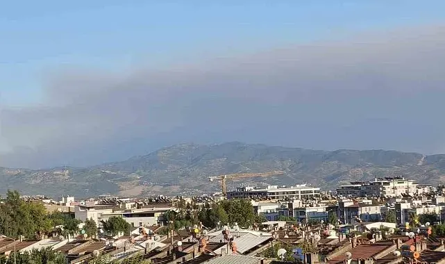 Çine yangının dumanları Efeler'e ulaştı