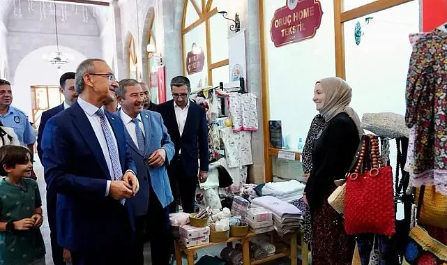 Başkan Bozkurt, Tarihi Bedesten'de kadın girişimciler ve esnafla buluştu