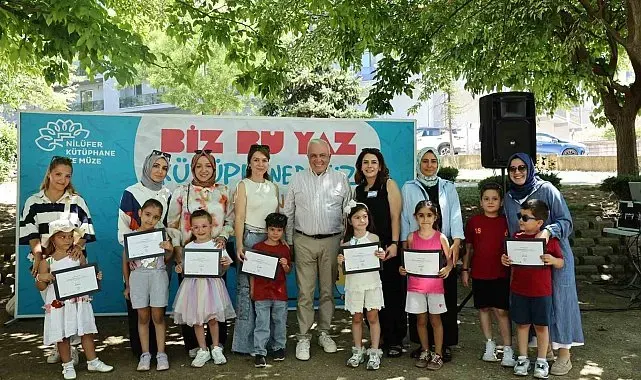 Nilüferli çocuklar okula kütüphanelerde hazırlandı