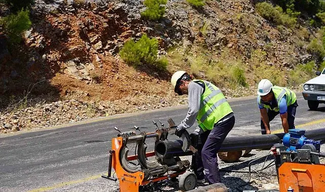 Fethiye Gökçeovacık su isale grup hattı yenileniyor