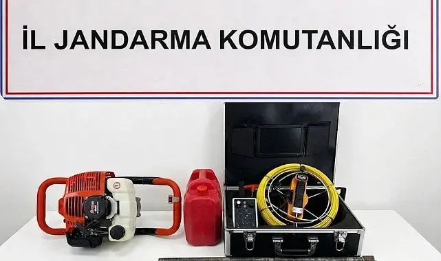 Bilecik'te kaçak sondaj yapan 3 şahıs suçüstü yakalandı