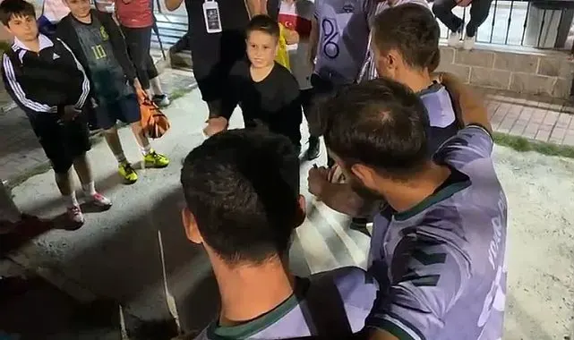 Minik Muhammed'in motivasyon konuşması ağabeylerini gülümsetti