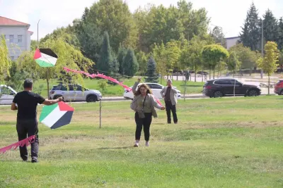ESOGÜ'den Gazze'deki Çocuklar İçin Anlamlı Destek: Gökyüzüne Uçurtmalar Bırakıldı