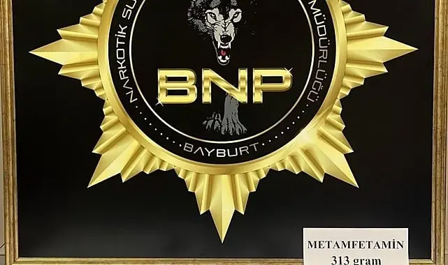 Bayburt'ta midesinden 47 parça halinde 313 gram metamfetamin çıkan şüpheli tutuklandı